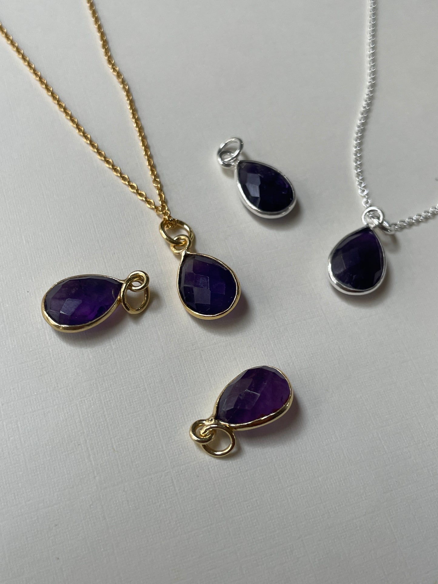 Mystic Amethyst Teardrop Pendant
