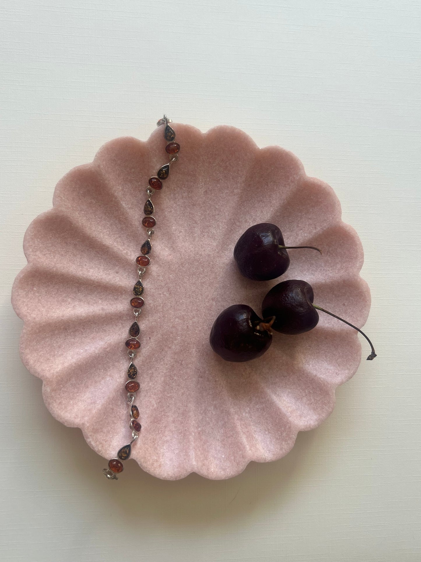 Baltic Amber Silver Bracelet