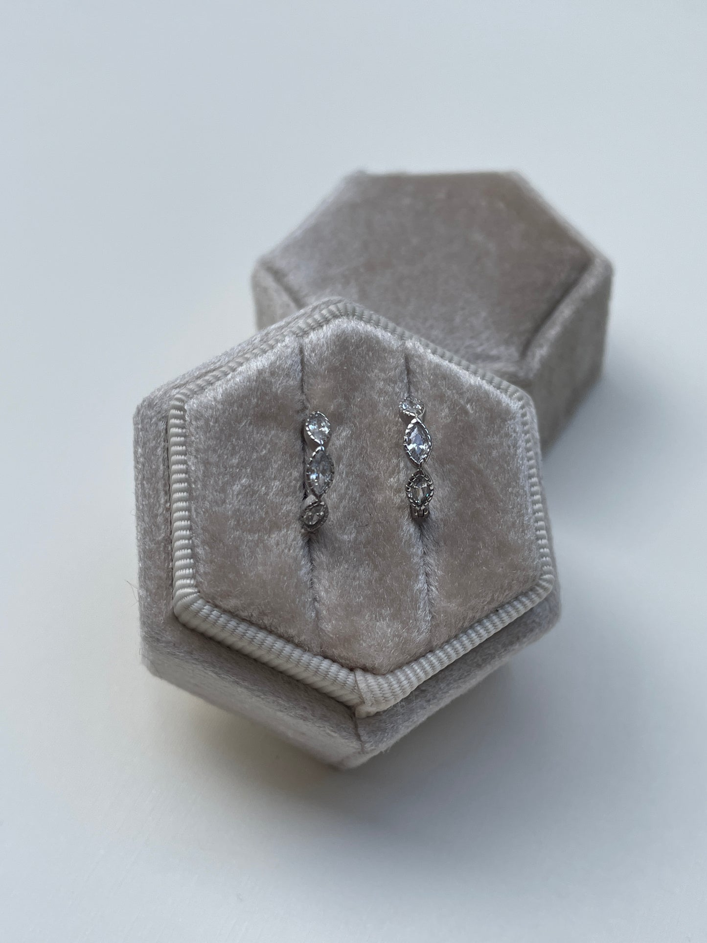 Marquise Sparkle Huggies