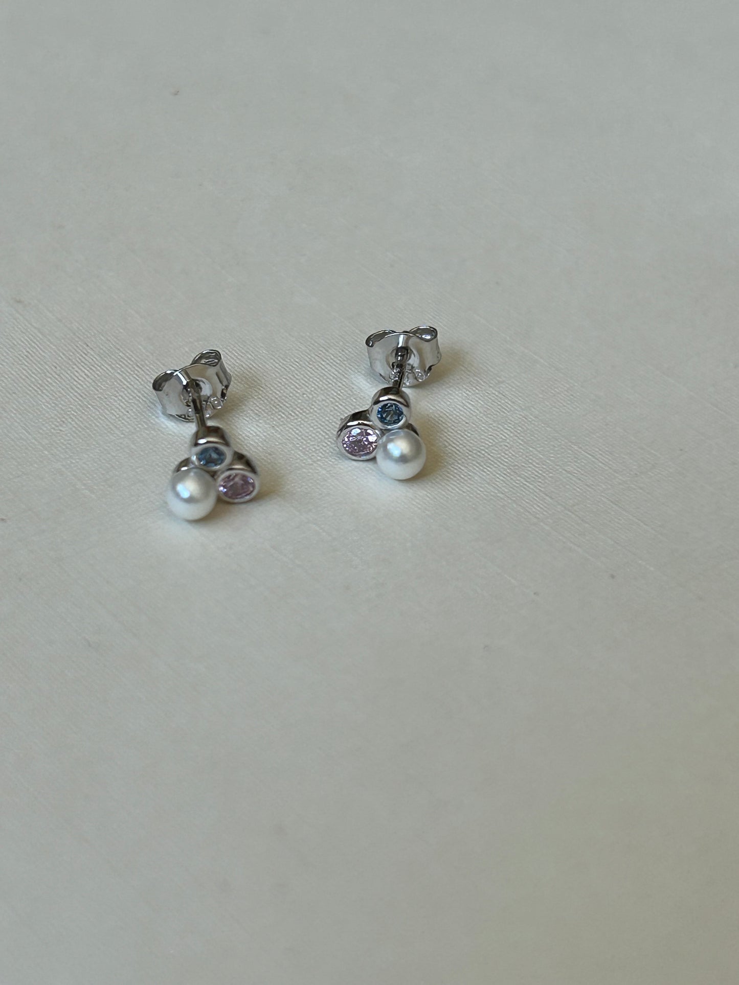 Trinity Gemstone Studs