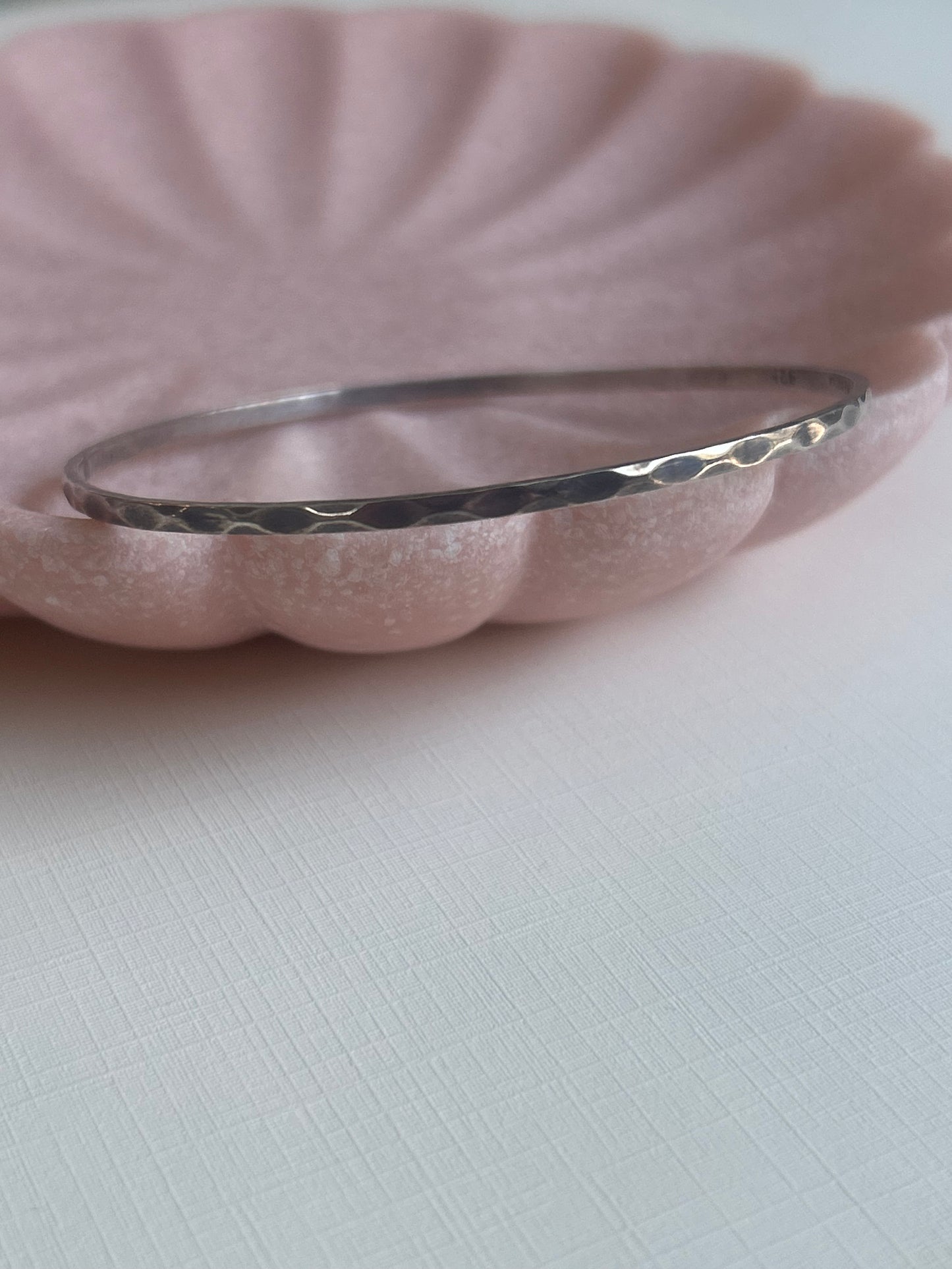Vintage Patinated Silver Bangle