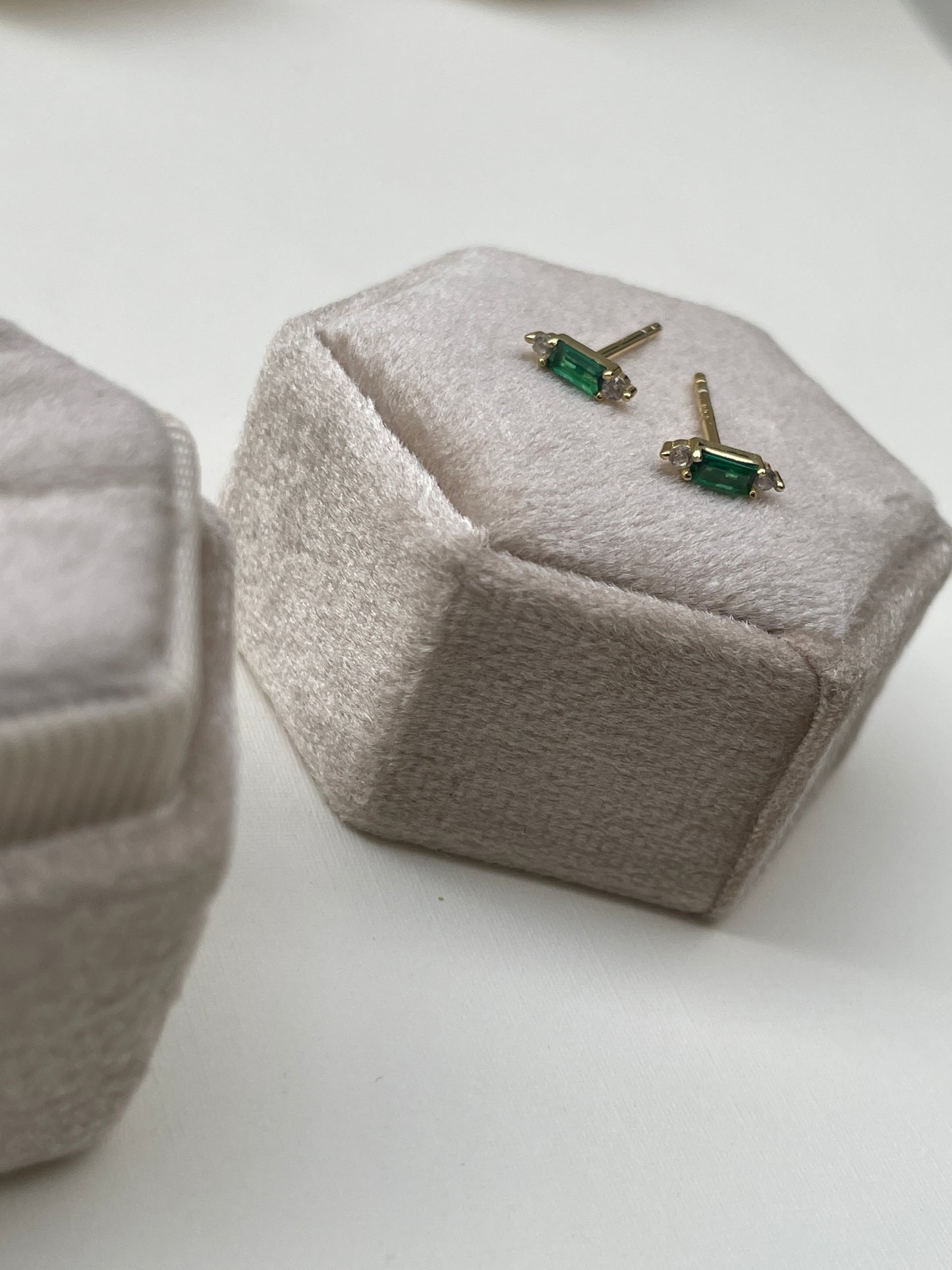 Kiona Emerald Cut Studs