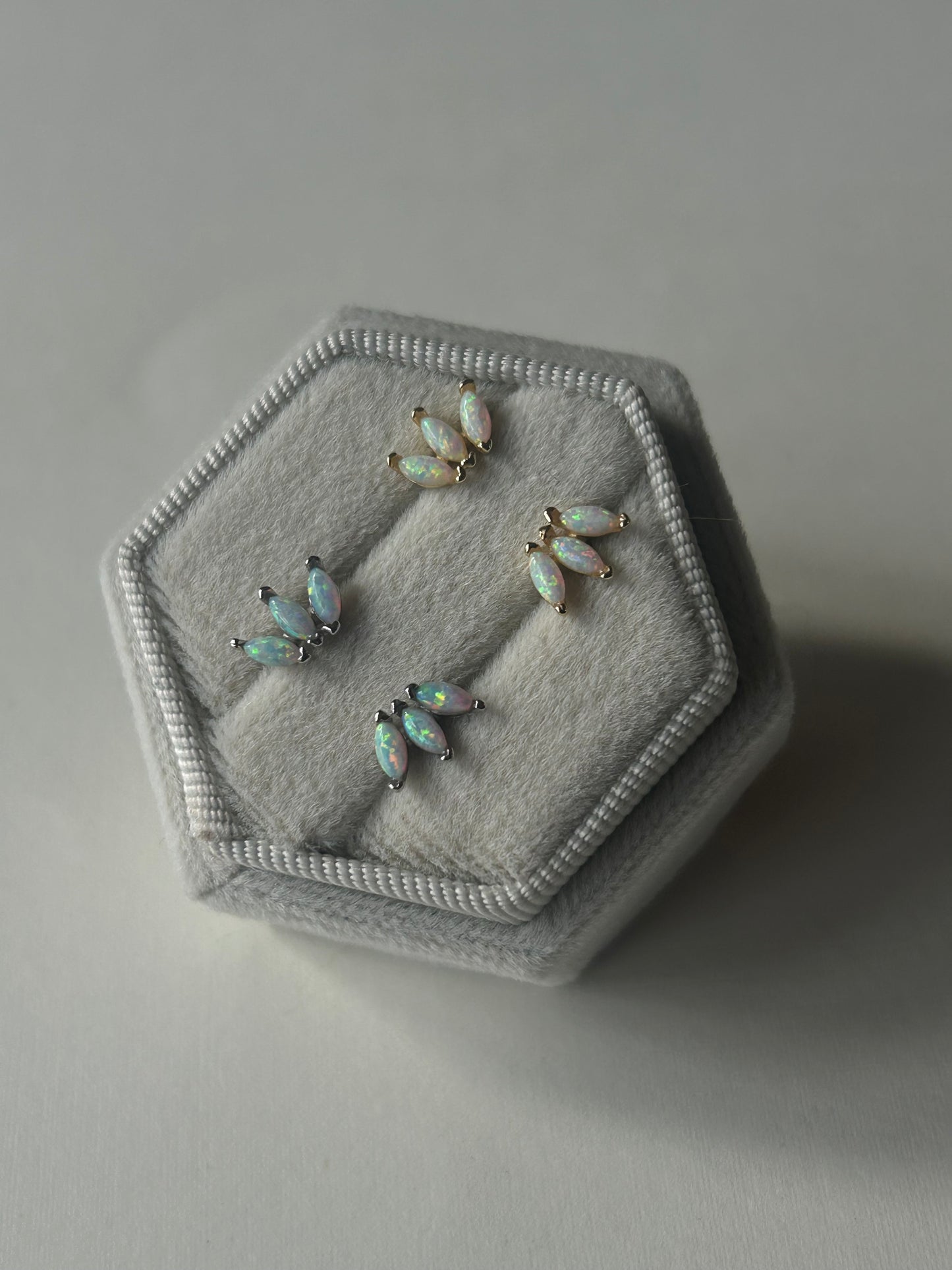 Opalescent Trinity Studs