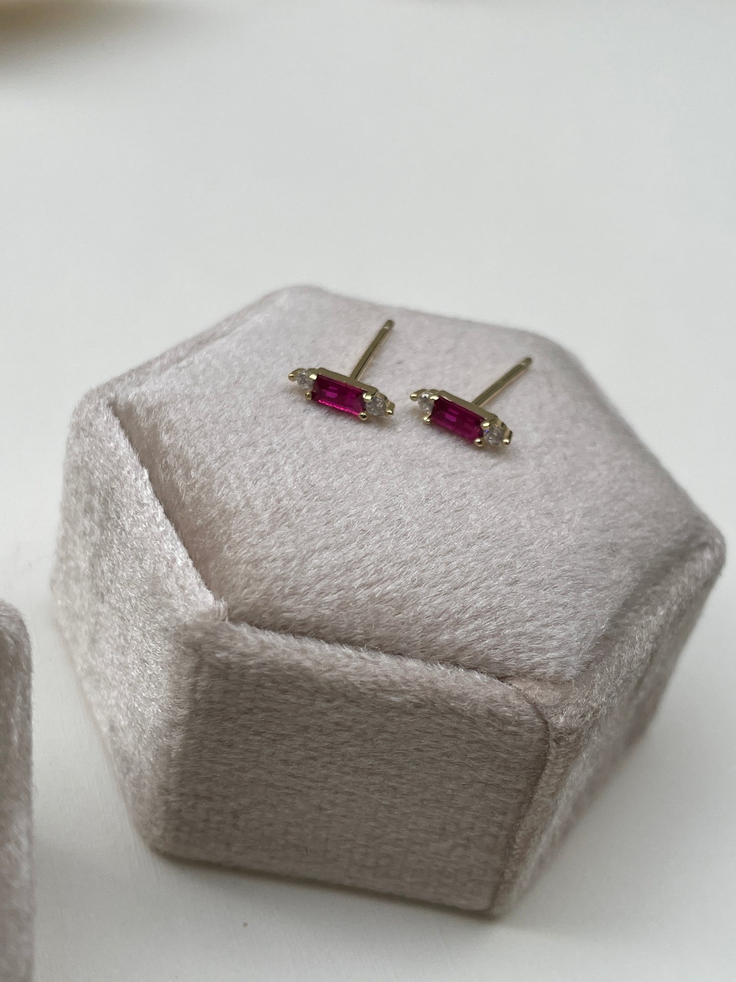 Kiona Emerald Cut Studs