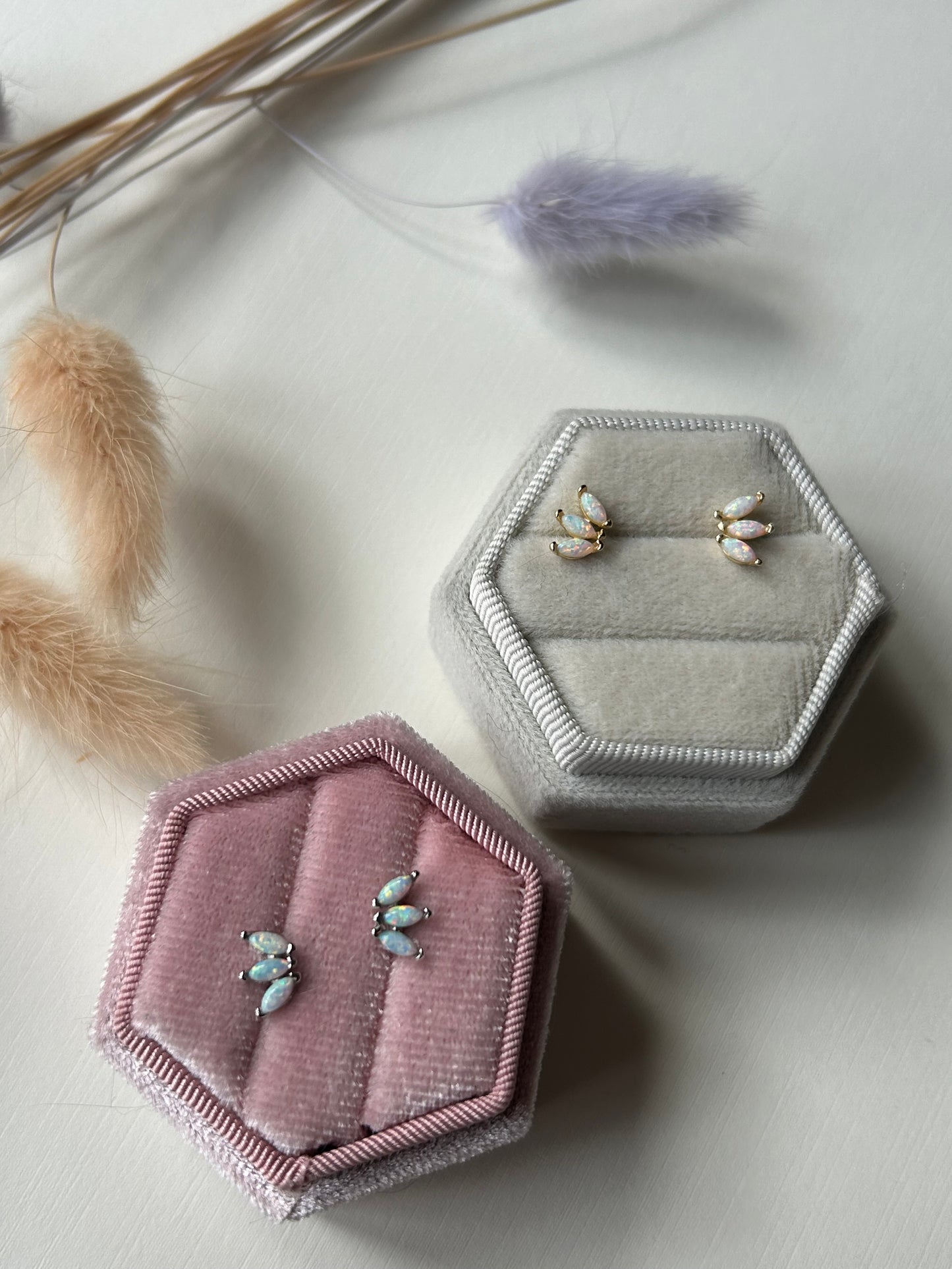 Opalescent Trinity Studs