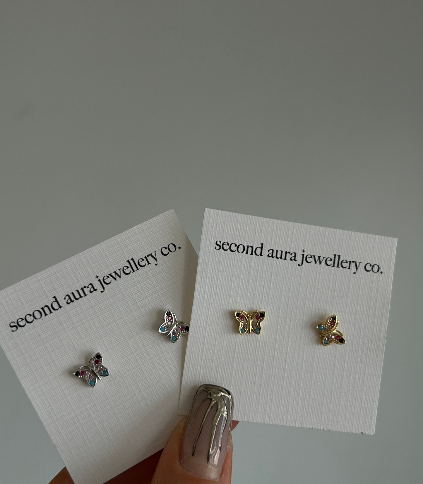 Papillion Multi Gem Studs * Limited Edition*