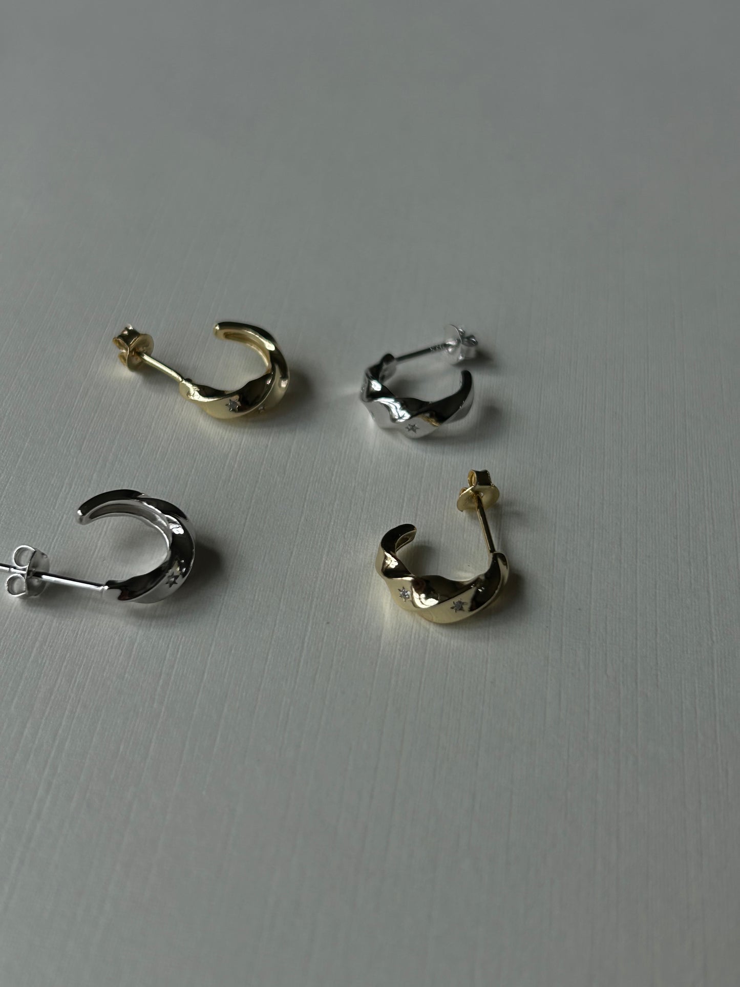Starburst Half Hoops