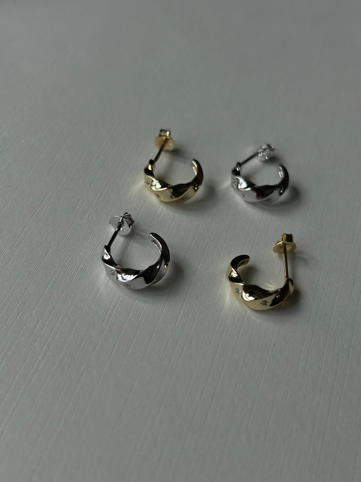 Starburst Half Hoops