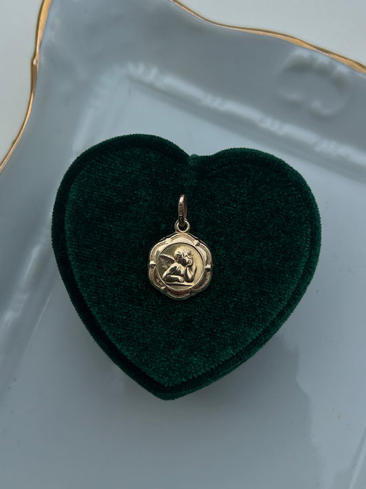 10K Guardian Angel Pendant