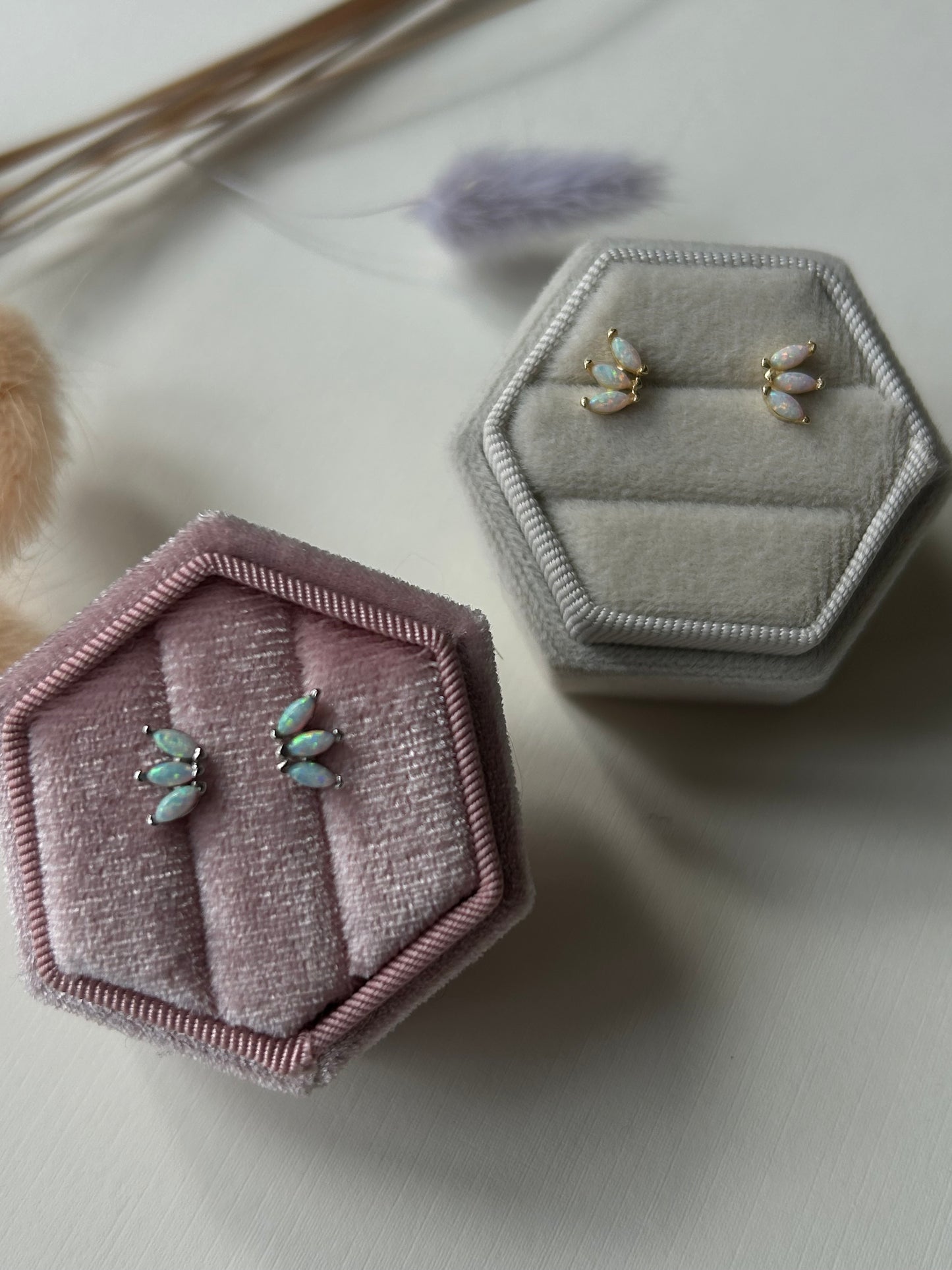 Opalescent Trinity Studs
