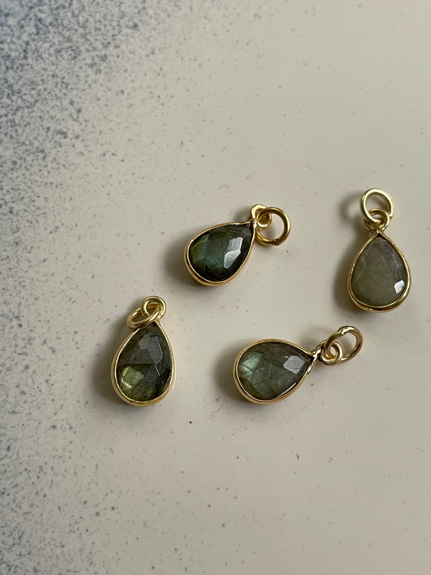 Labradorite Pendant in Gold