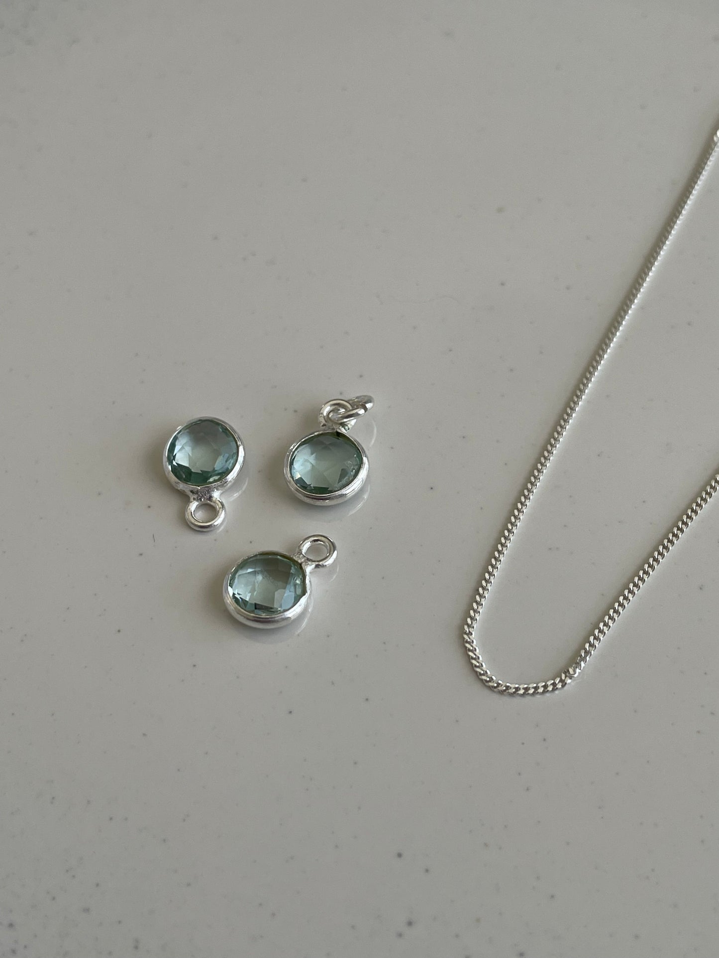 March’s Aqua Quartz in Silver