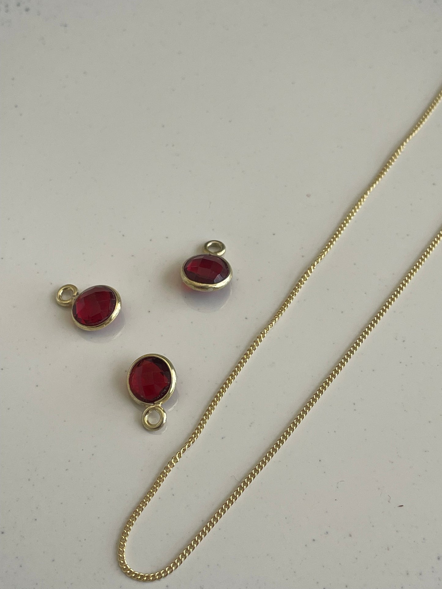 January’s Garnet In Gold