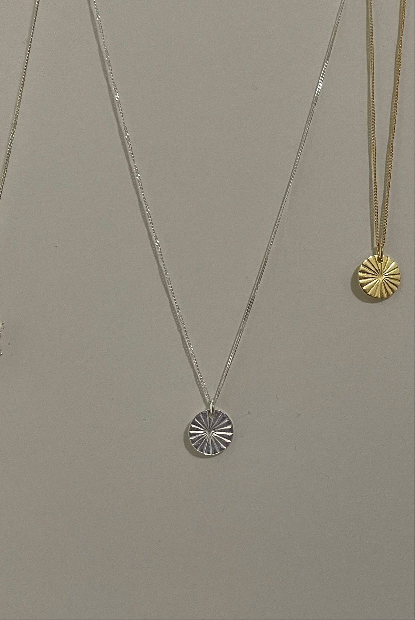 Sunburst Pendant In Silver
