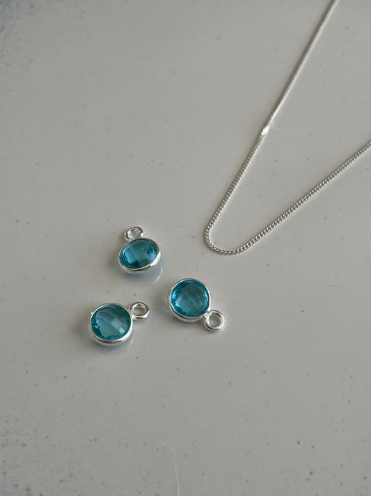 December’s Blue Topaz In Silver