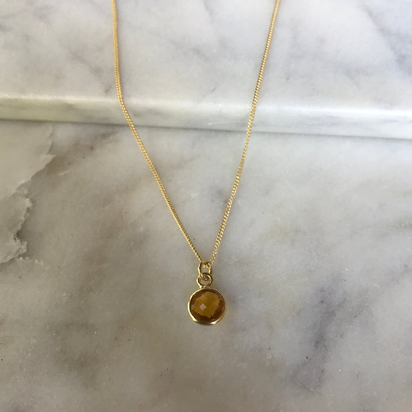 November’s Citrine In Gold