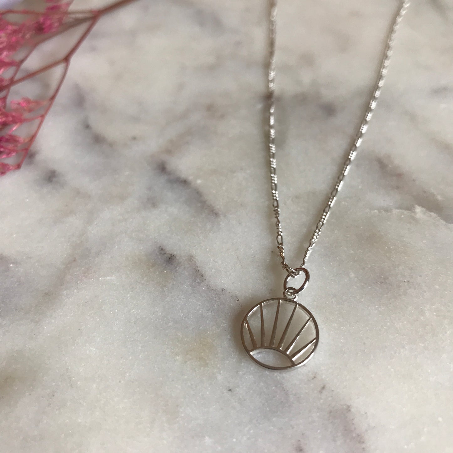 Spring Sunset Charm Necklace