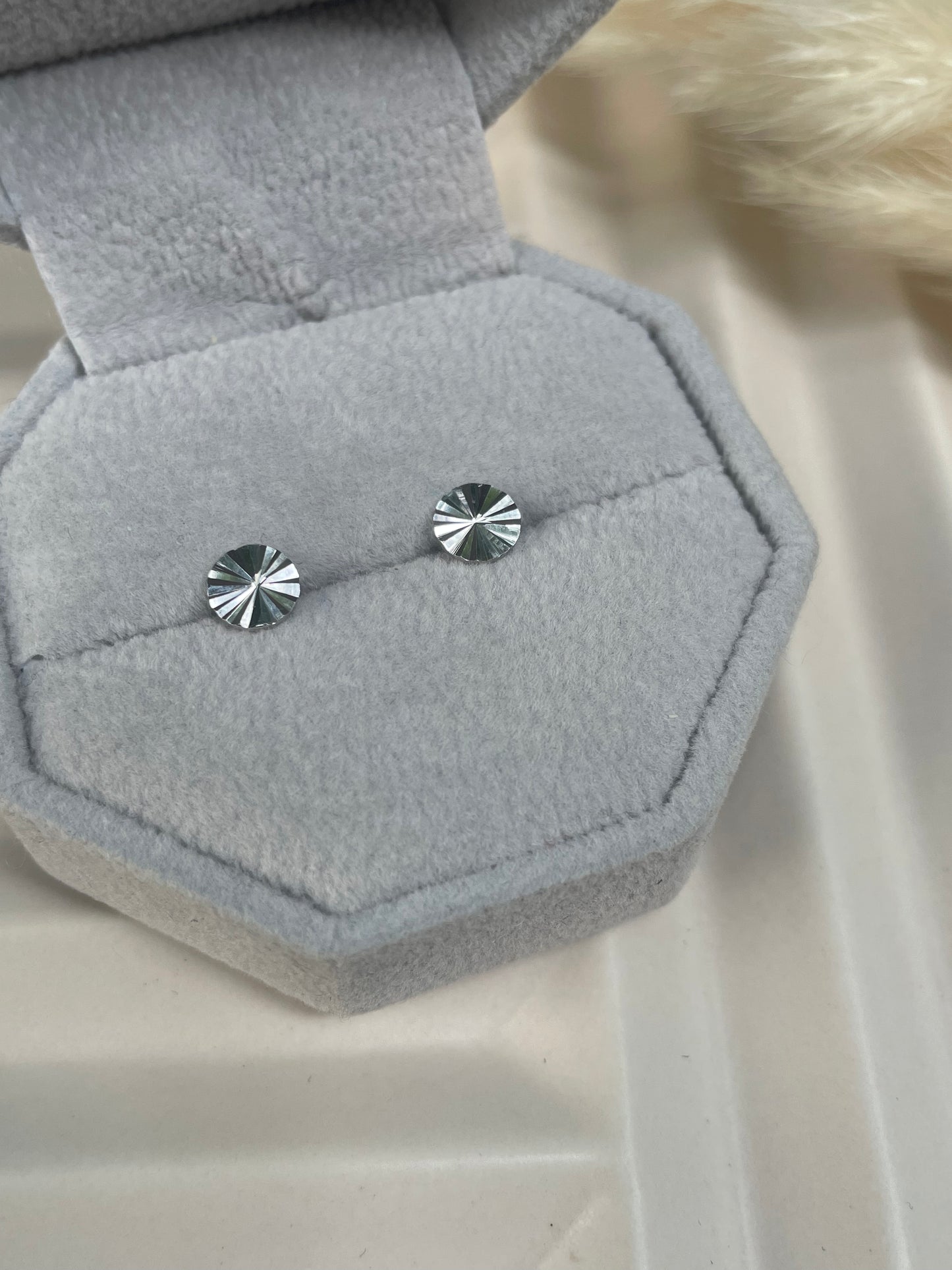 Sunburst Disk Earrings