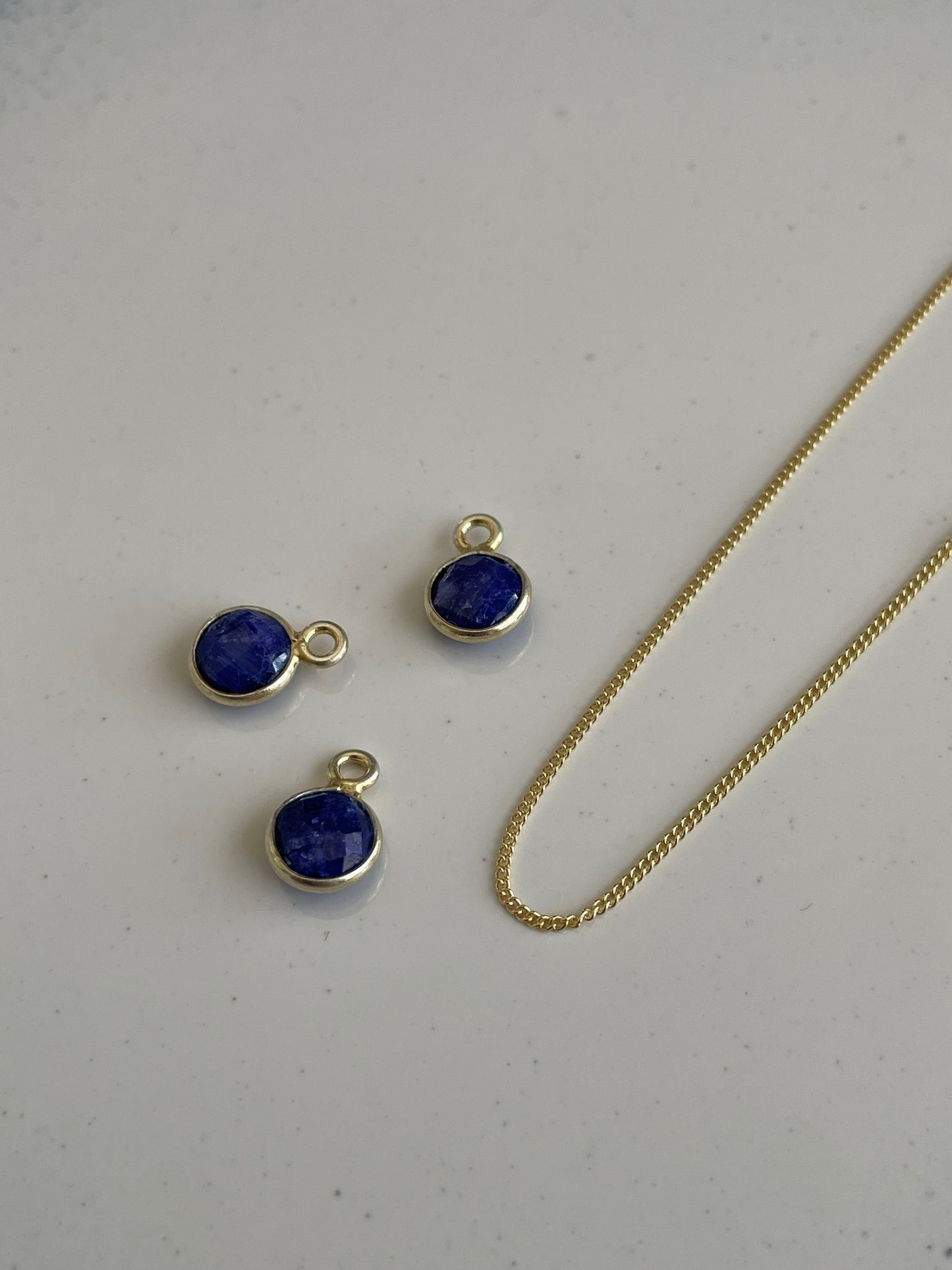 September’s Sapphire In Gold