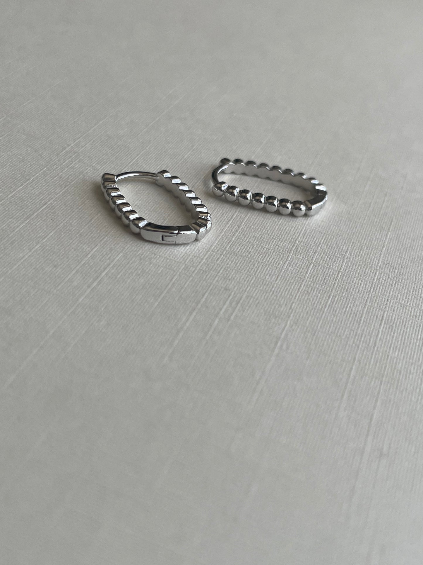 Classic Beaded Hoops