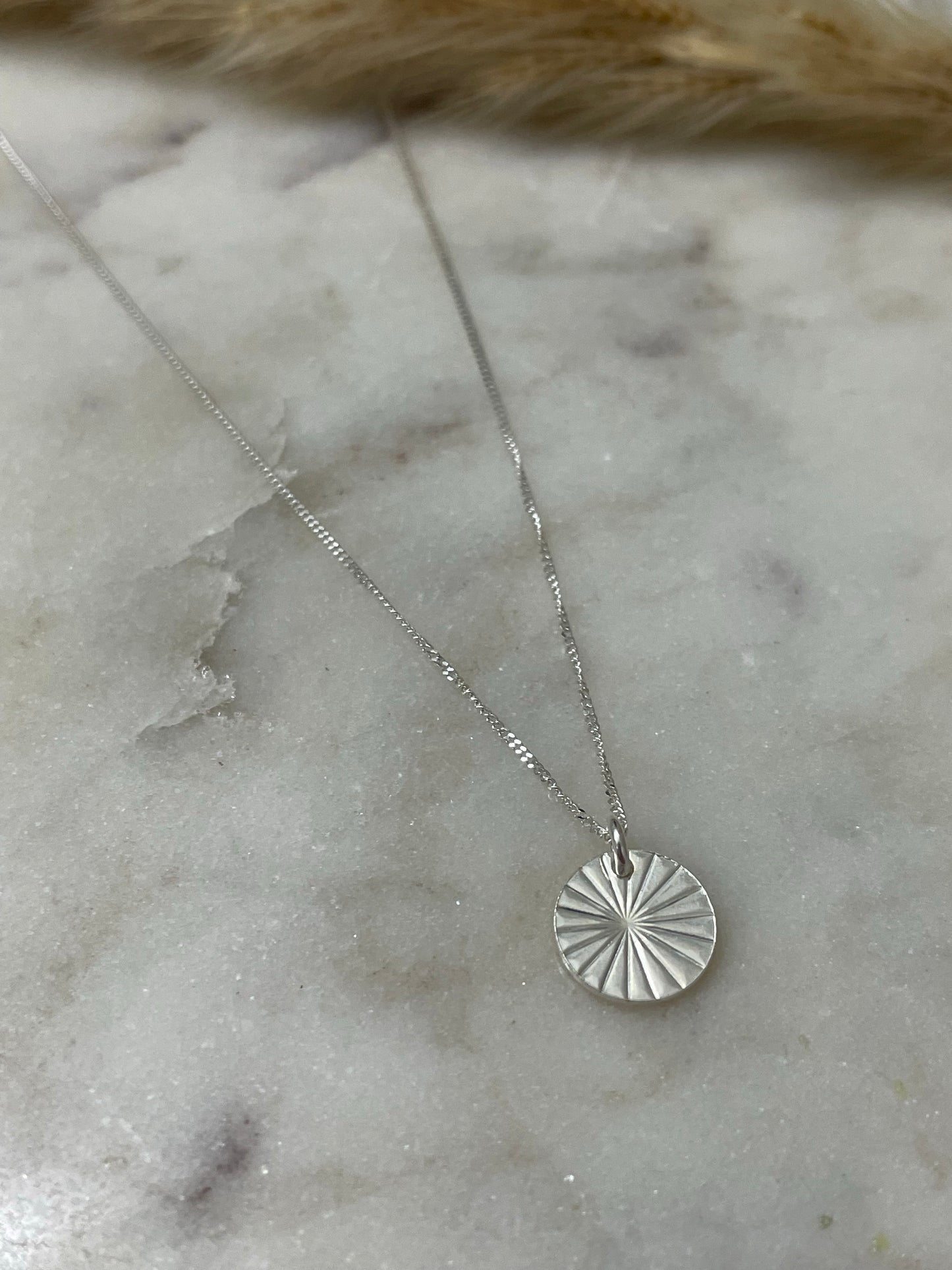 Sunburst Pendant In Silver