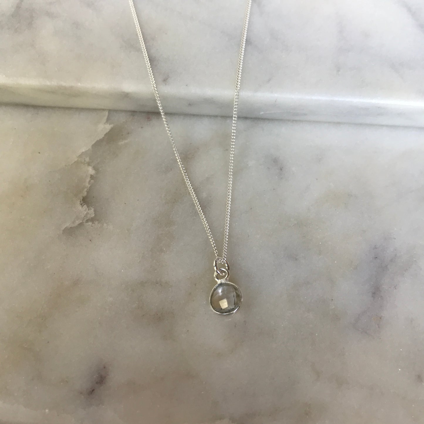 April’s Quartz In Silver