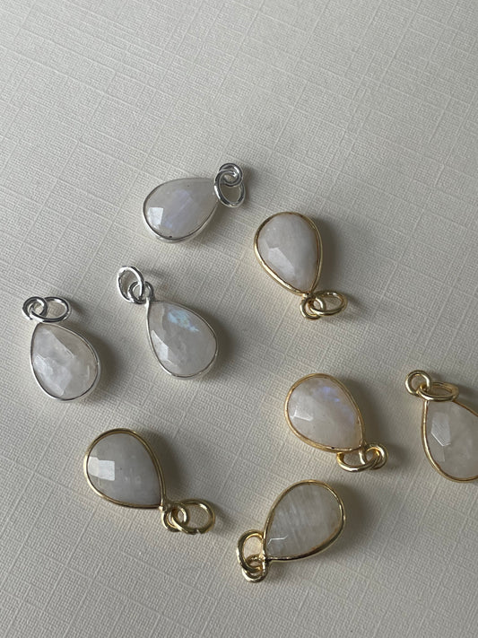 Dreamy Moonstone Teardrop Pendant