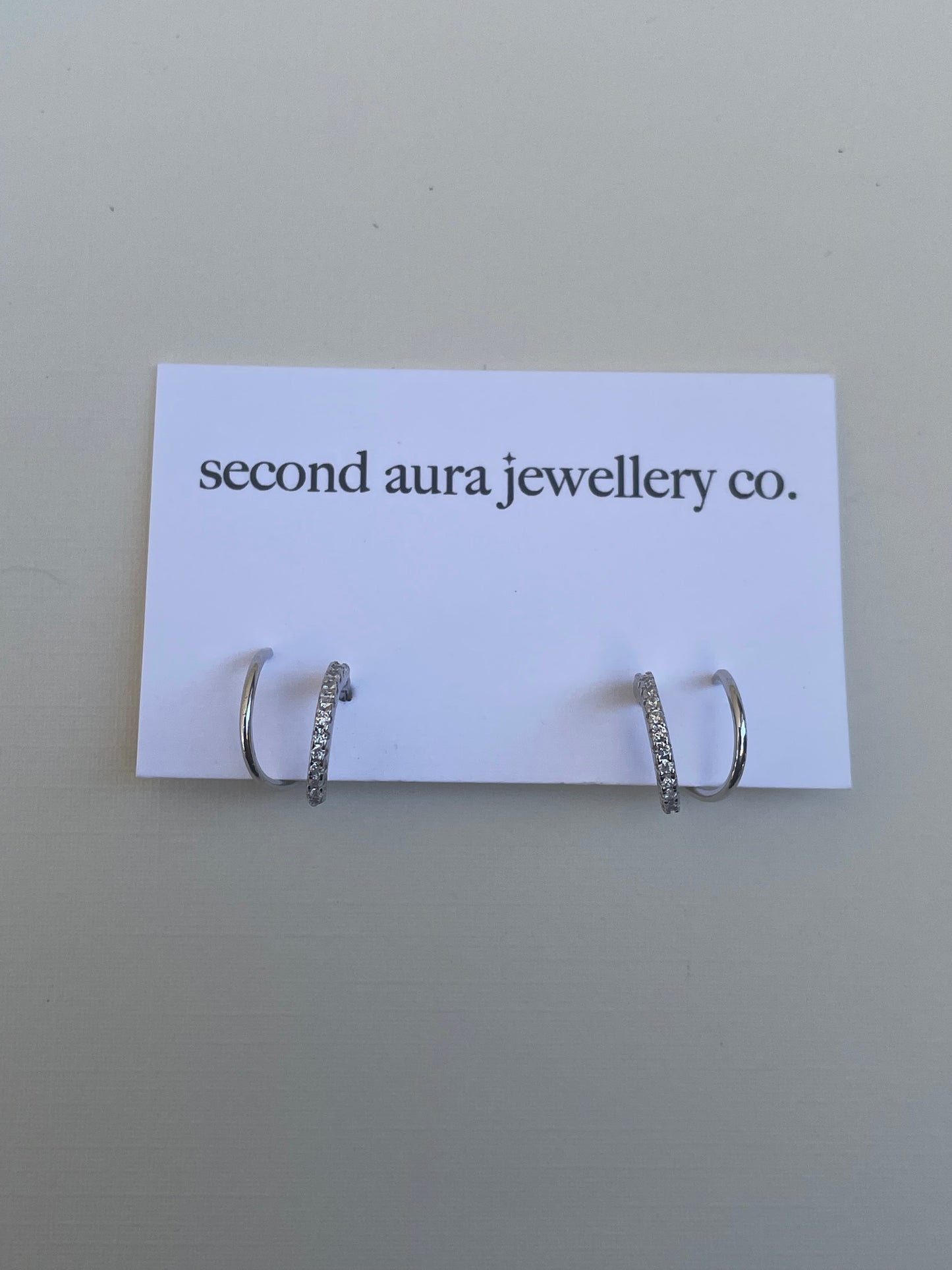 Double Sparkle Faux Piercing