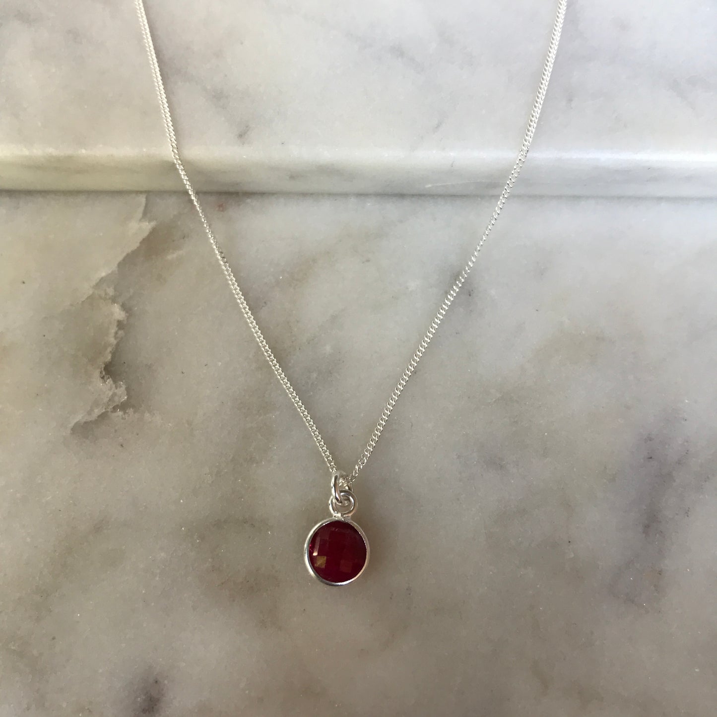 July’s Ruby In Silver