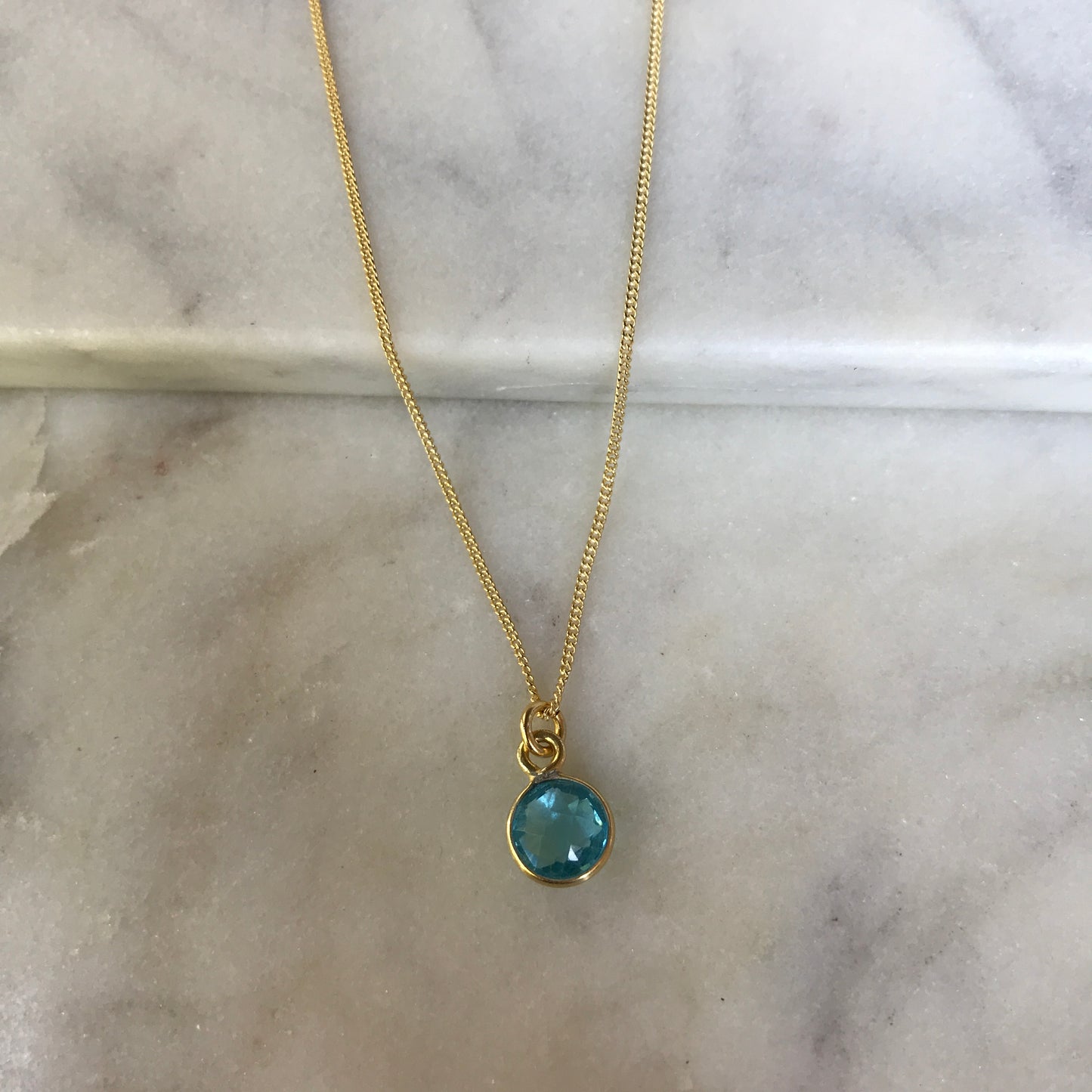 December’s Blue Topaz In Gold