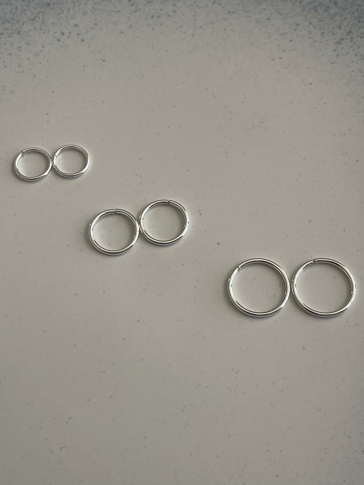 Sterling Silver Sleeper Hoops