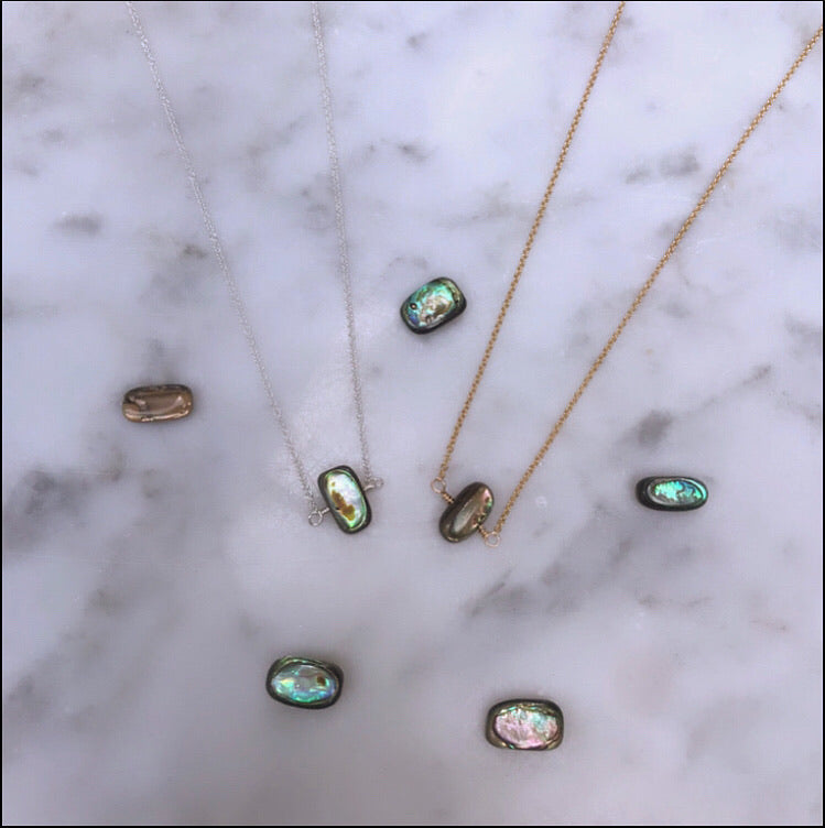 Dainty Abalone Necklace