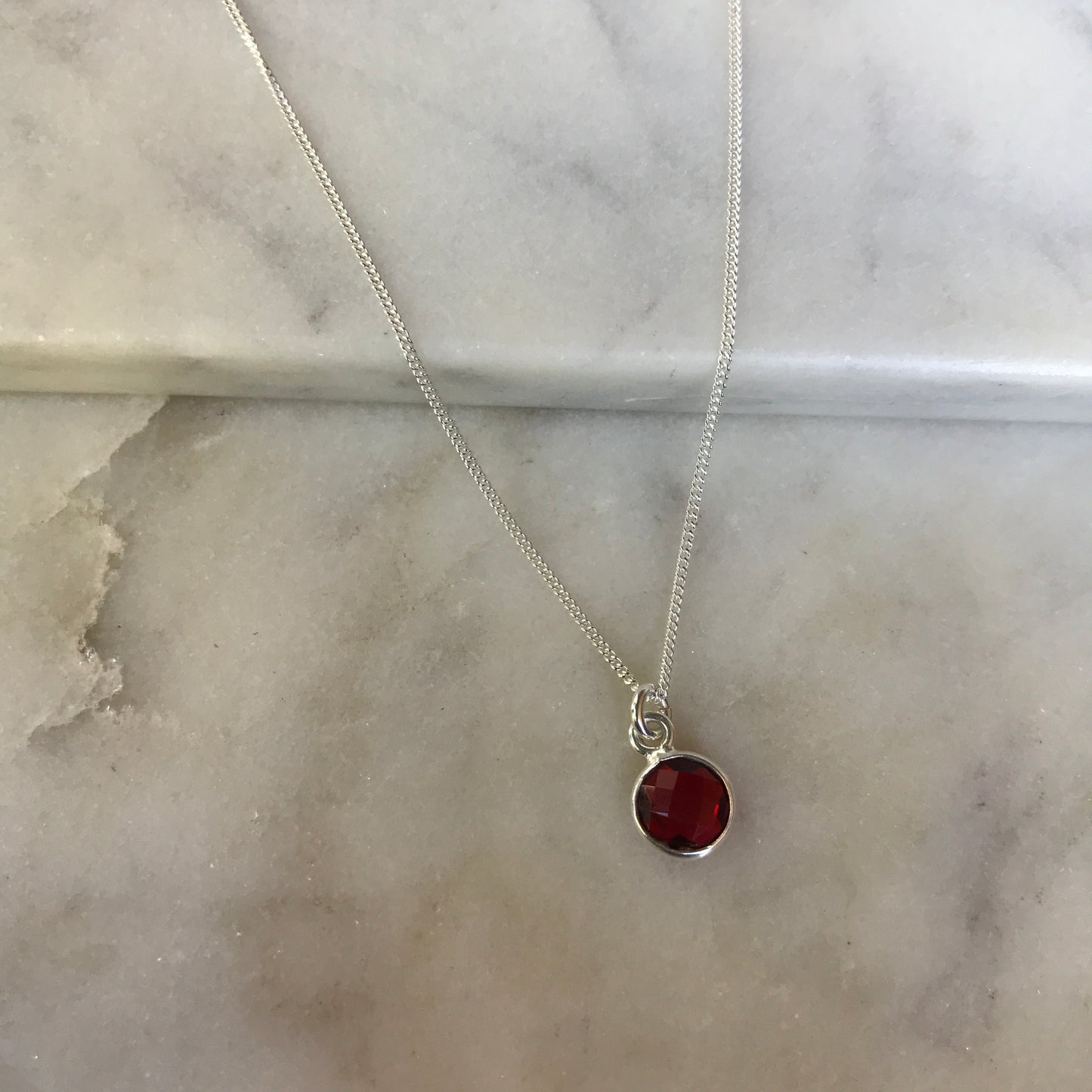 January’s Garnet In Silver