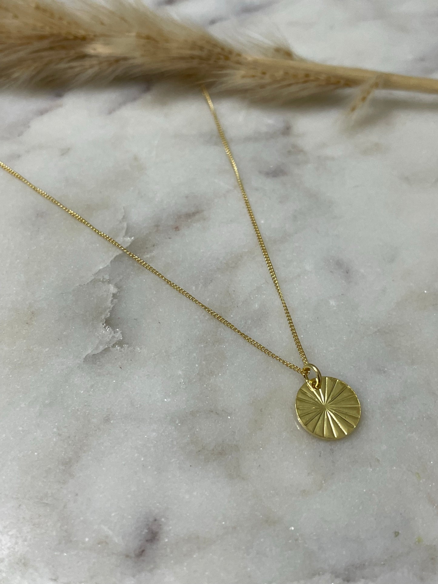 Sunburst Pendant In Gold