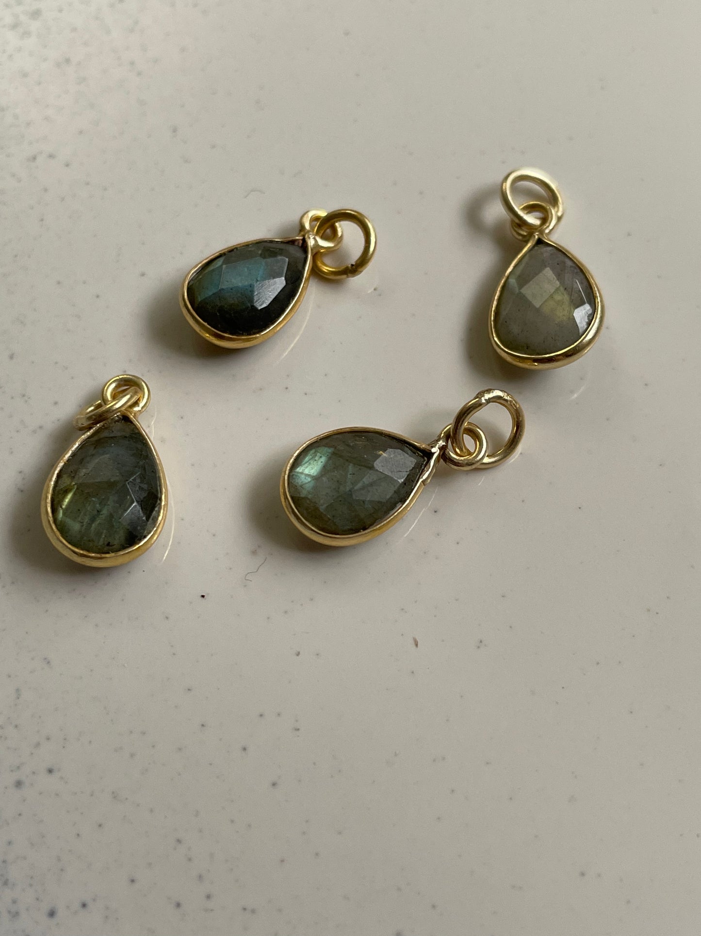 Labradorite Pendant in Gold
