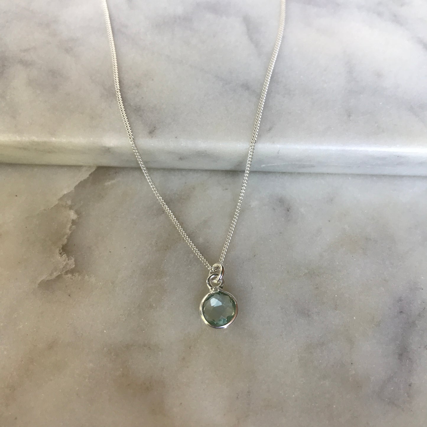 March’s Aqua Quartz in Silver
