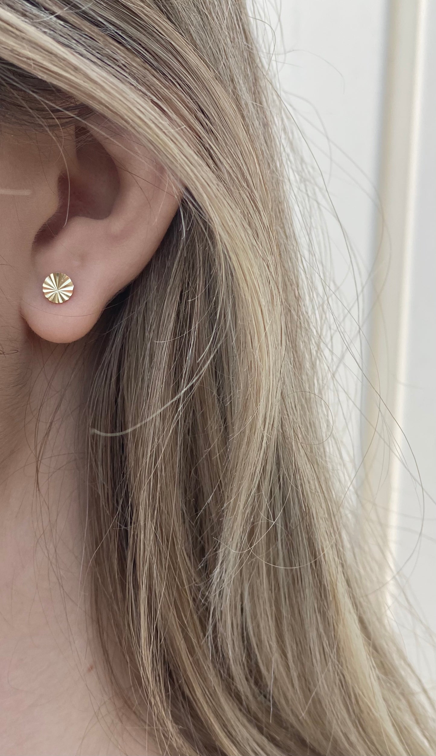 Sunburst Disk Earrings
