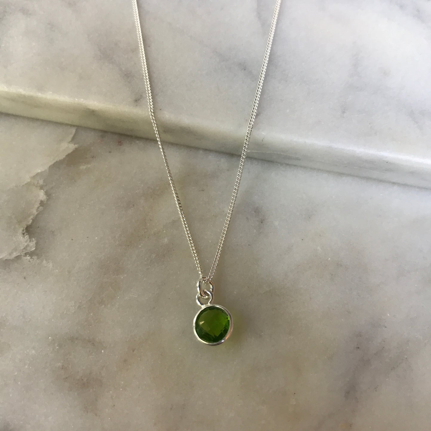 August’s Peridot In Silver