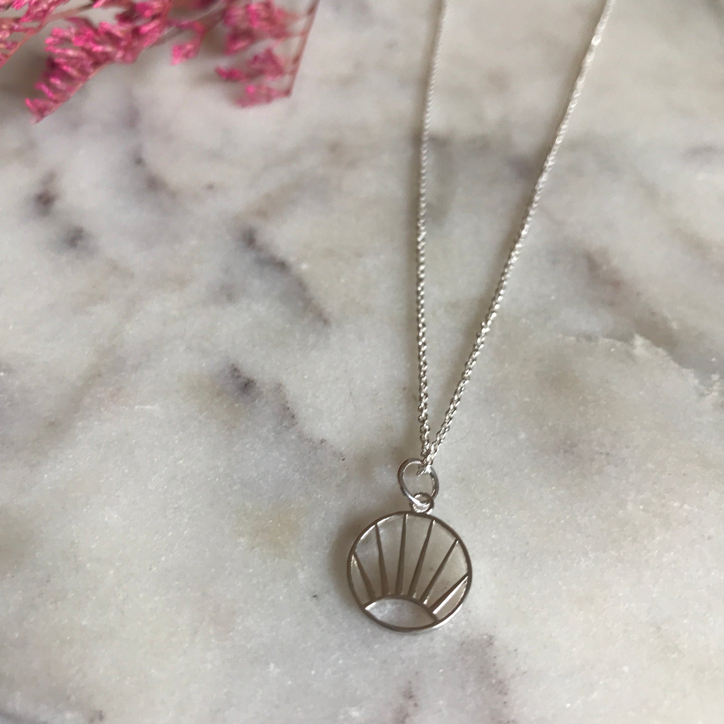 Spring Sunset Charm Necklace