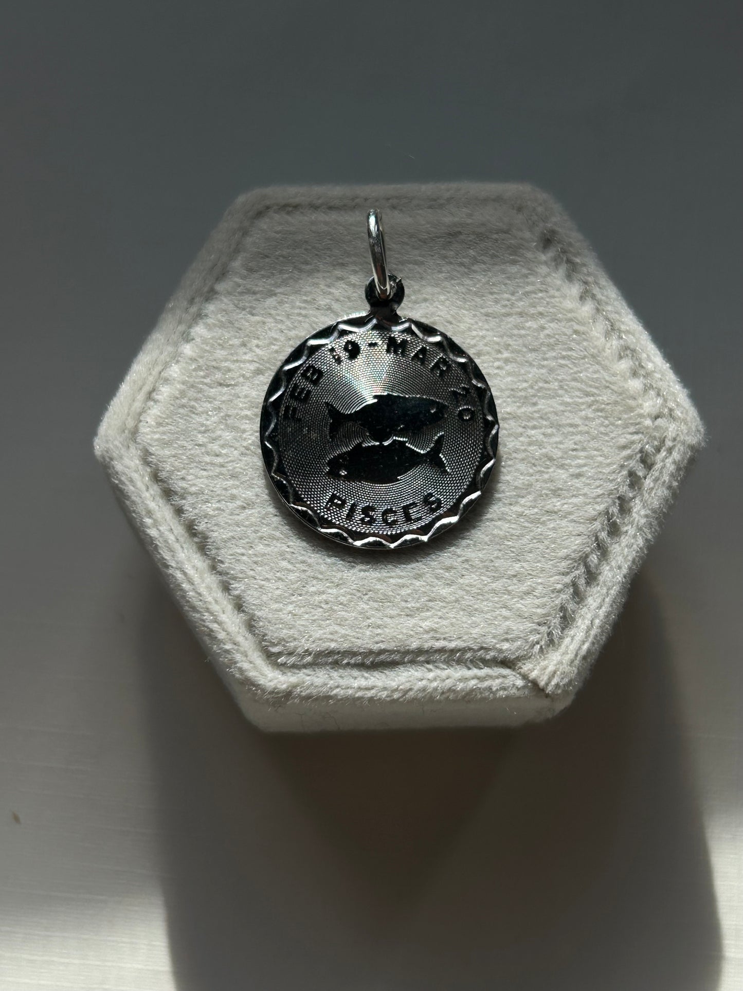 Vintage Silver Pisces Pendant