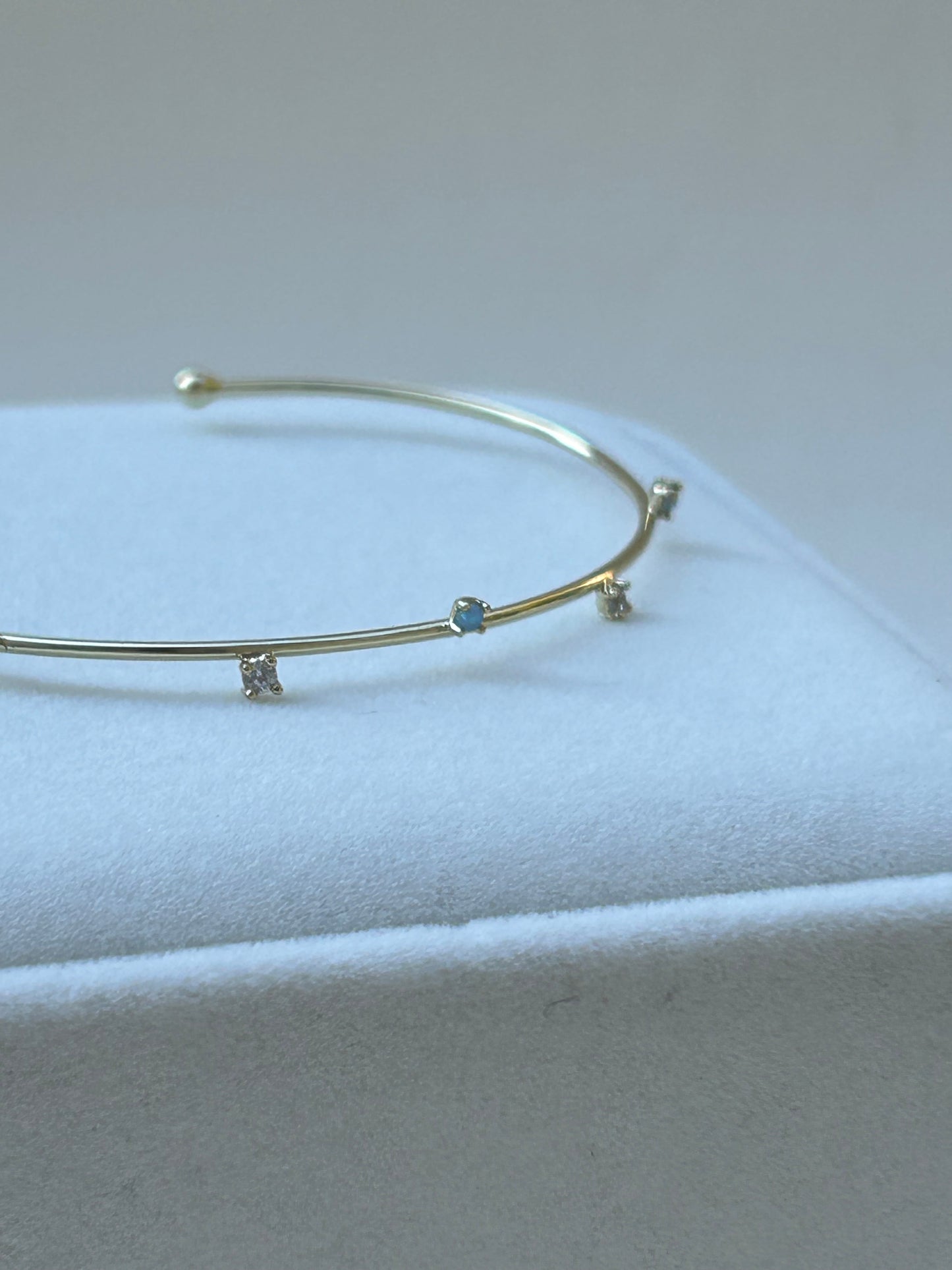 Dainty Opal Sparkle Cuff