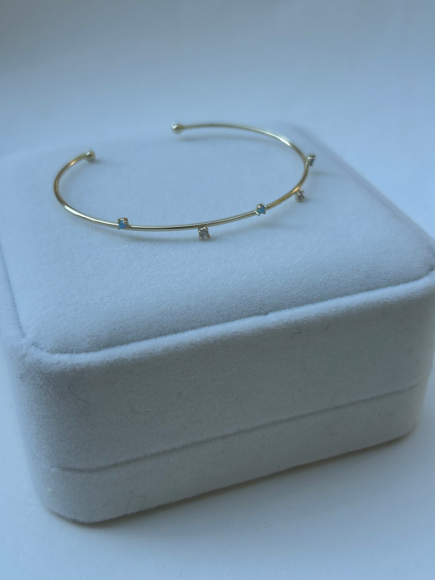 Dainty Opal Sparkle Cuff