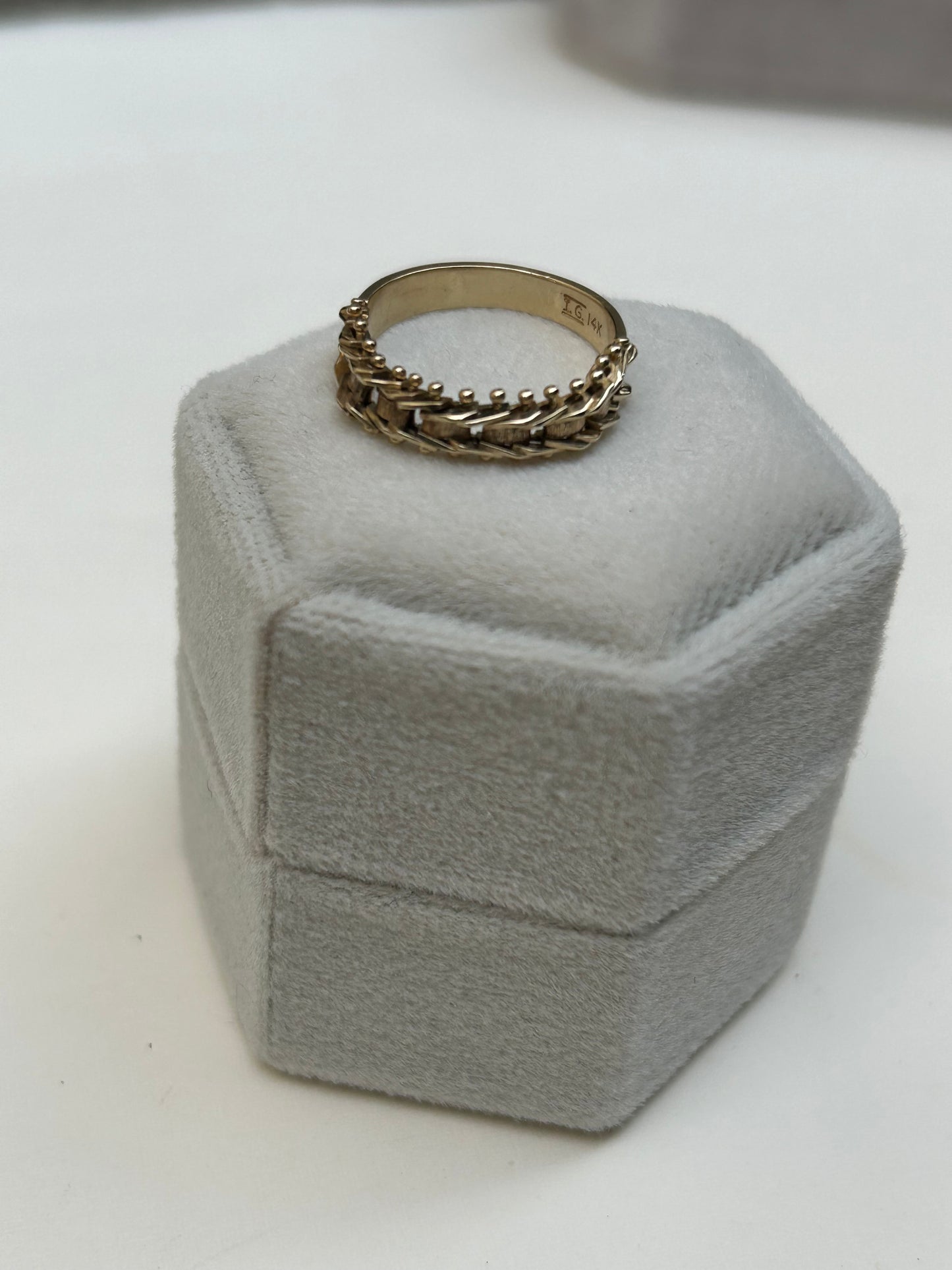 14K Chain Link Ring