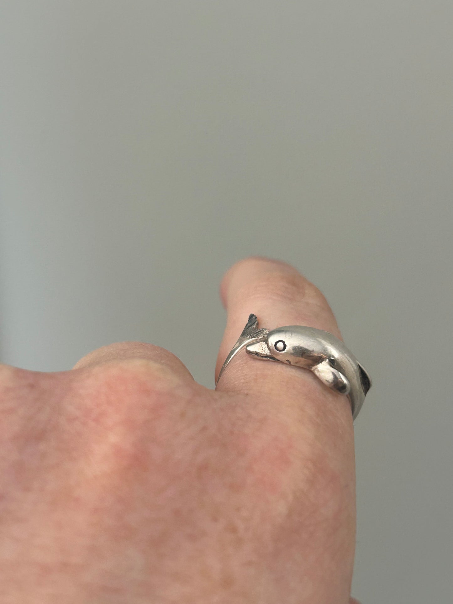 Vintage Dolphin Wrap Ring