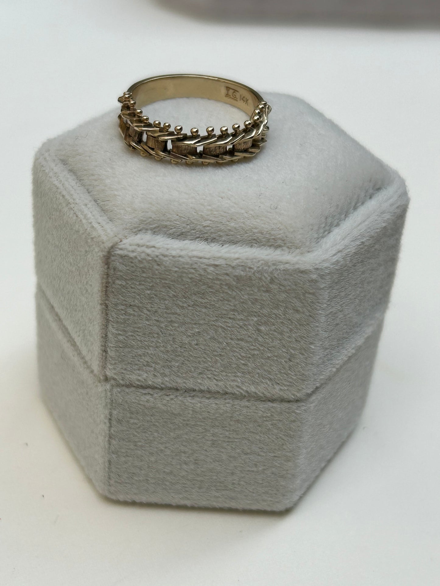 14K Chain Link Ring