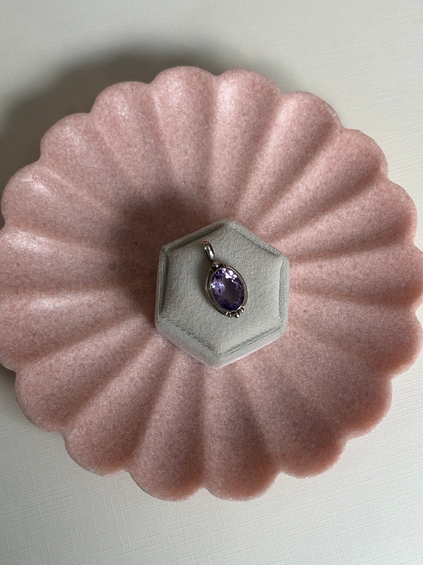 Lavender Amethyst Kisses Pendant