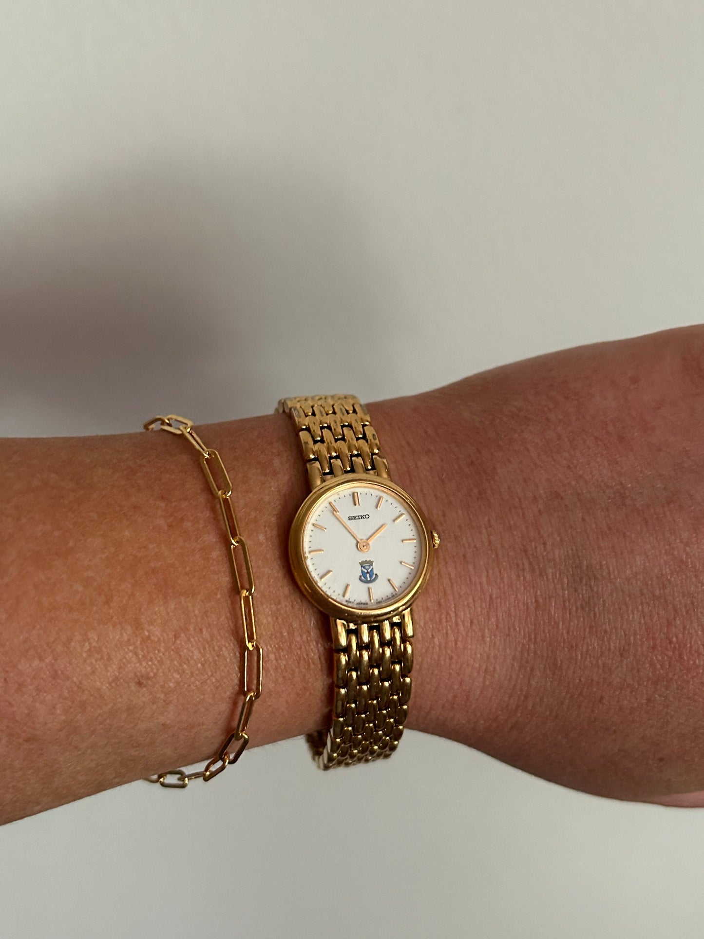 Vintage Gold Toned Seiko Mesh Watch 4392