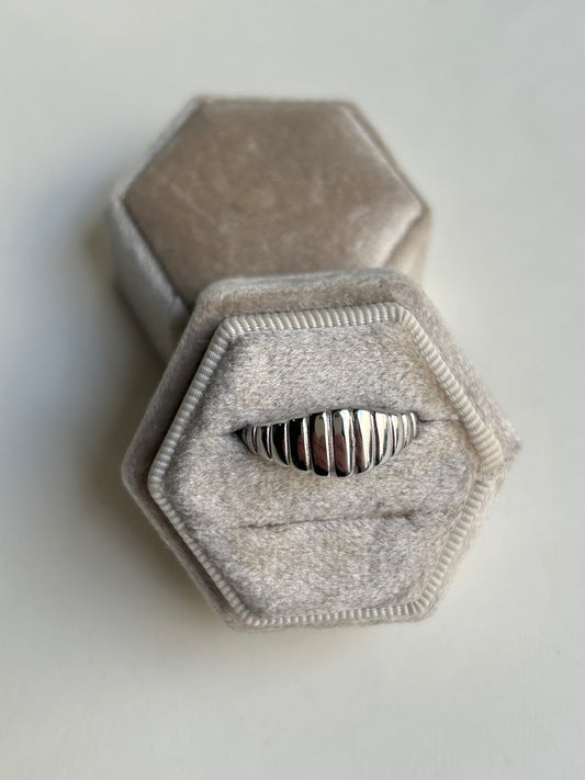 Scalloped Sterling Ring