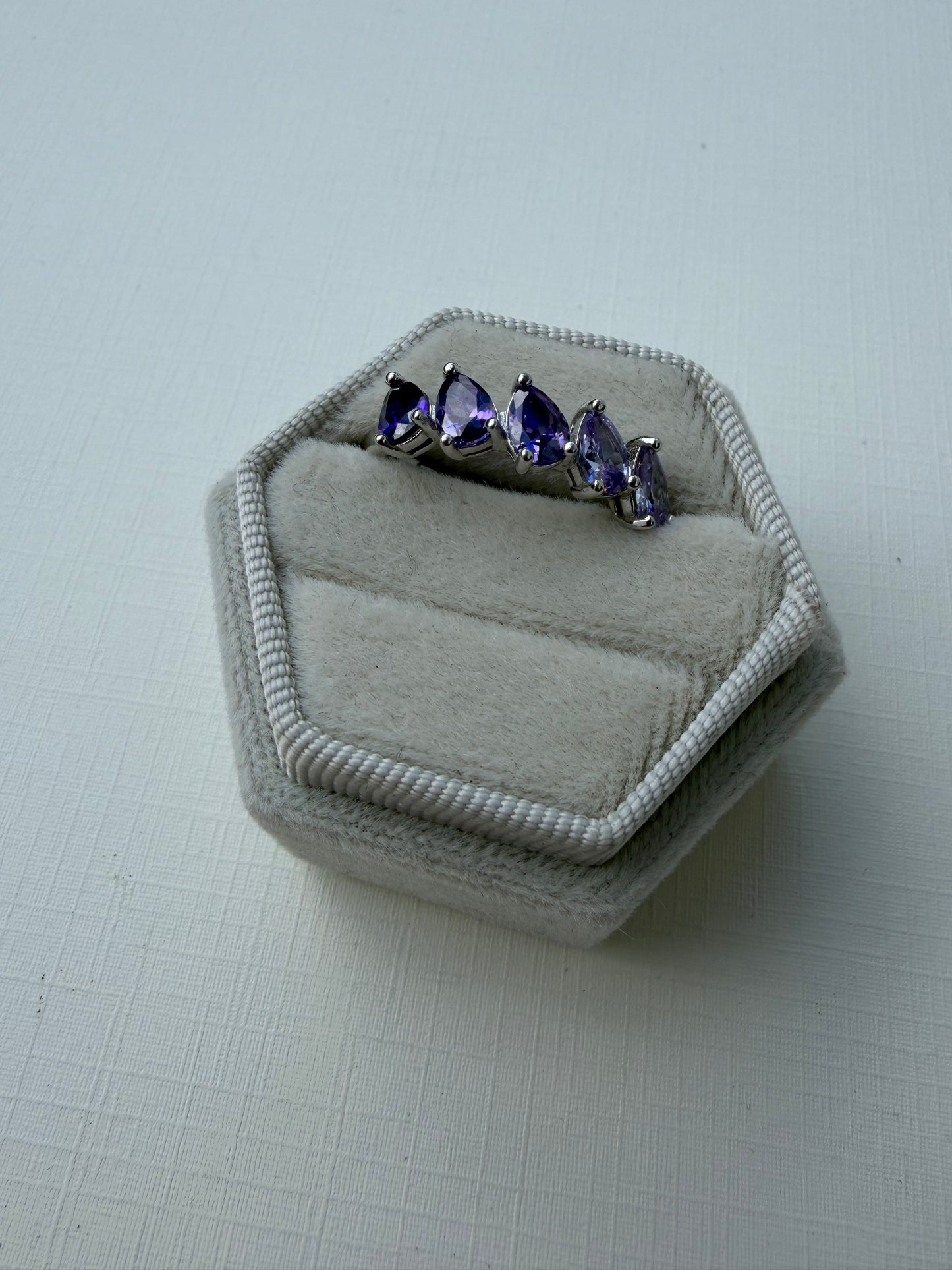 Monochromatic Amethyst Ring