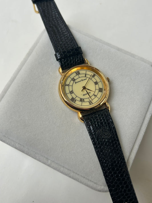 Girard Donne ; Black and Gold Watch